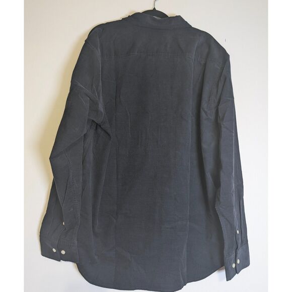 Madewell Men's Large Dark Navy Fine-Wale Corduroy Button-Up Shirt NWT NY110 - Picture 5 of 11